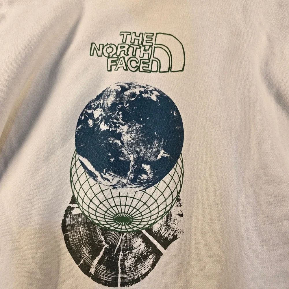The North Face Exploration Without Compromise Hoodie Mens XXL Cream Graphic